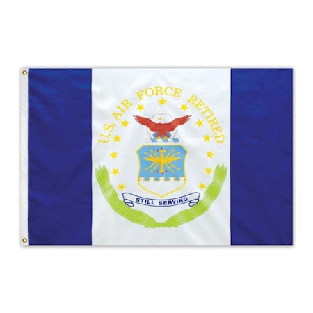Global Flags Unlimited US Air Force Retired Outdoor E Poly Flag 3'x4' 203891